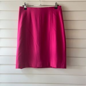 Ann Taylor hot pink pencil skirt, size 2